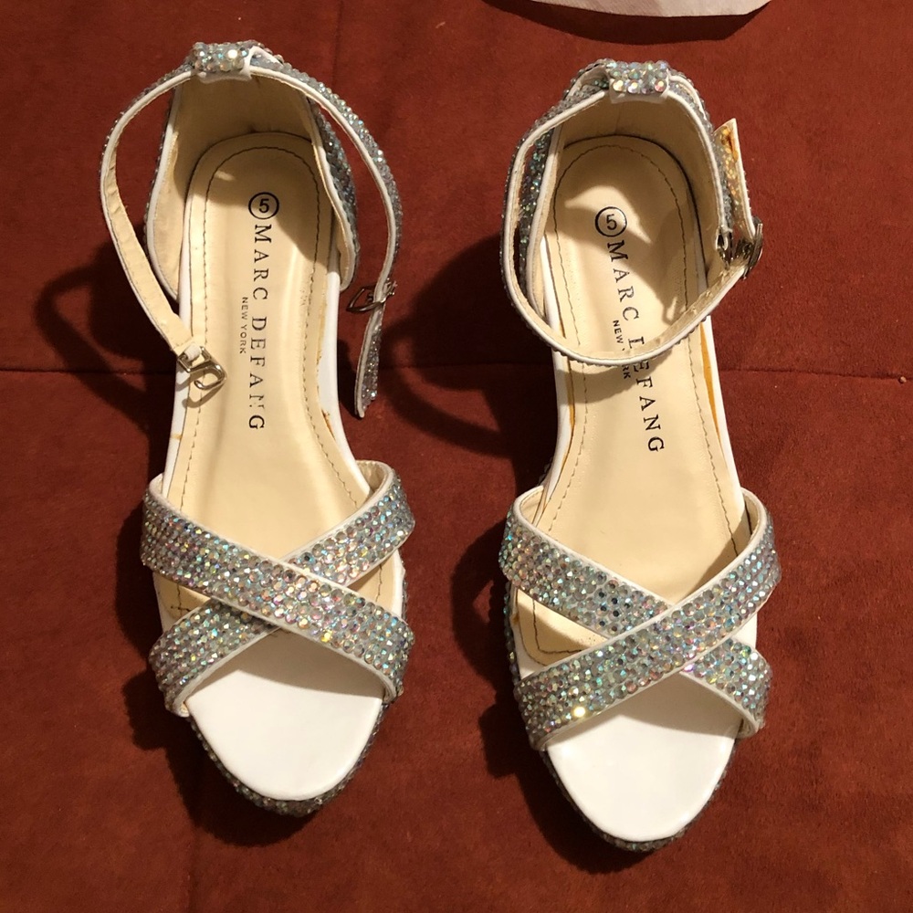 Rhinestone Marc Defang girls heels